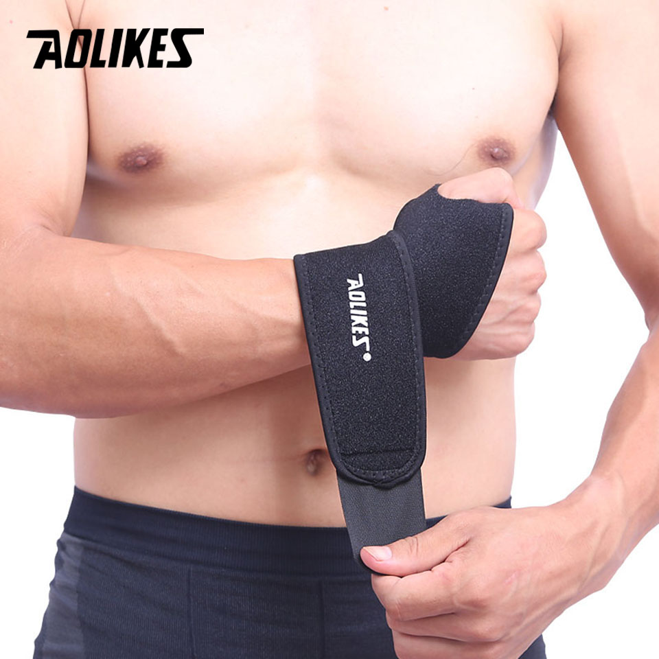 AOLIKES 1 PC สายรัดข้อมือ Thum - Wrist Wraps Weightlifting Support บทวิจารณ์และราคา