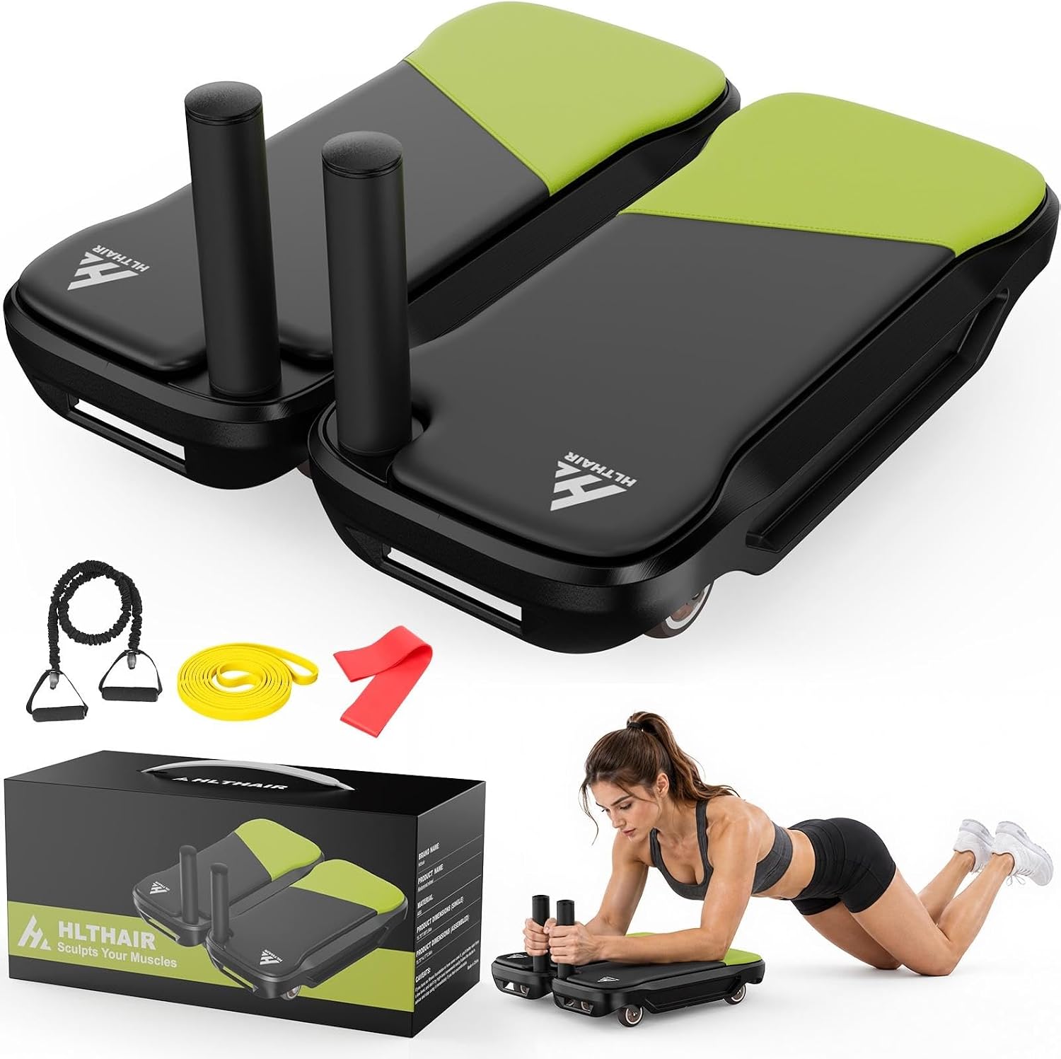 อุปกรณ์ฝึกกล้ามเนื้อแกนกลางลำต - Ab Roller Wheel With Elbow Support บทวิจารณ์และราคา