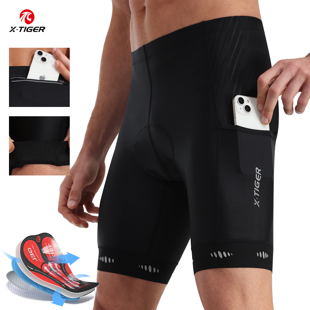 กางเกงขาสั้น X-TIGER ขี่จักรยา - Padded Cycling Shorts 5D Gel บทวิจารณ์และราคา