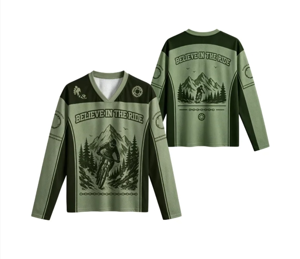 เสื้อยืดคอวีแขนยาวสำหรับผู้ชาย - Cycling บทวิจารณ์และราคา