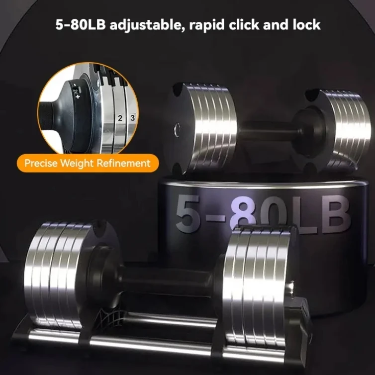 ชุดดัมเบลพลาสติกปรับน้ำหนักได้ - Adjustable Dumbbell Pair 40Kg บทวิจารณ์และราคา
