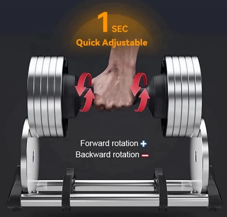 ชุดดัมเบลพลาสติกปรับน้ำหนักได้ - Adjustable Dumbbell Pair 40Kg บทวิจารณ์และราคา