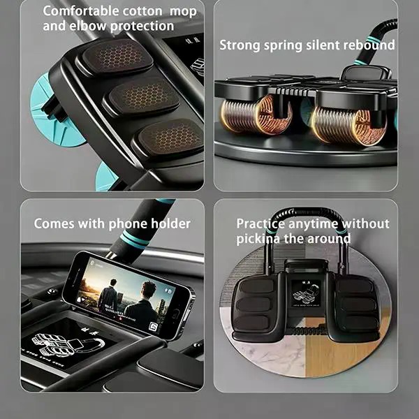 ลูกกลิ้งบริหารหน้าท้องแบบ 4 ล้ - Ab Roller Wheel With Elbow Support บทวิจารณ์และราคา
