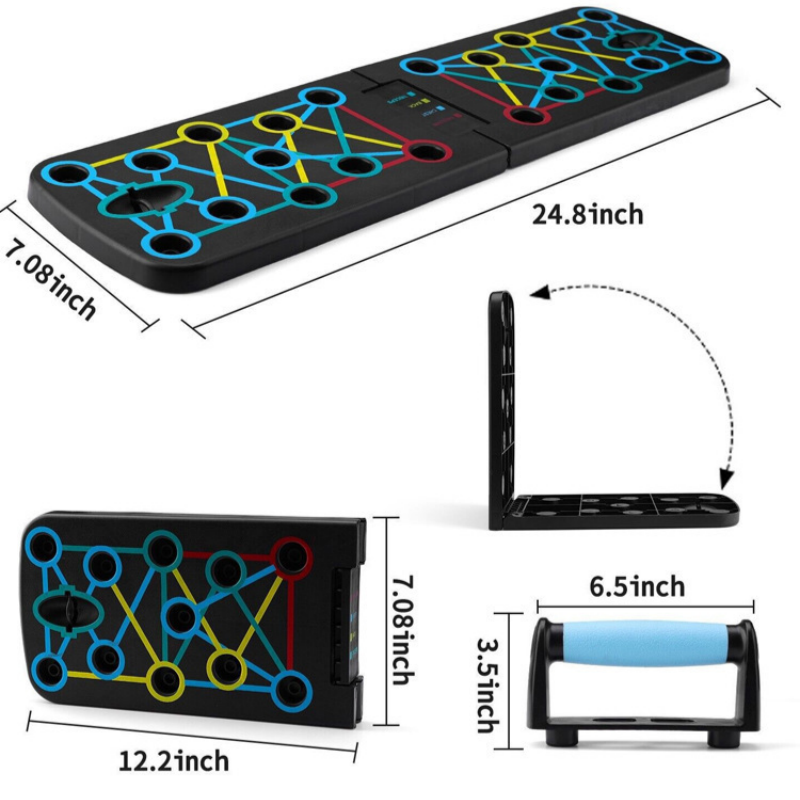 ชุดแผ่นรองนอนคว่ำ, แผ่นรองนอนค - Push Up Board Foldable Multi Function บทวิจารณ์และราคา